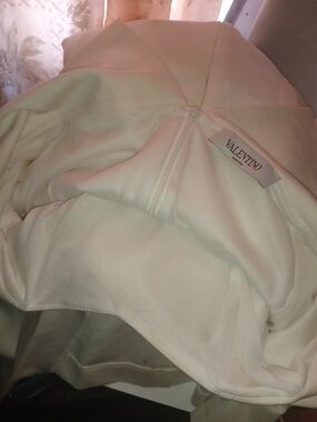 Valentino White Dress with Hidden Back Zipper